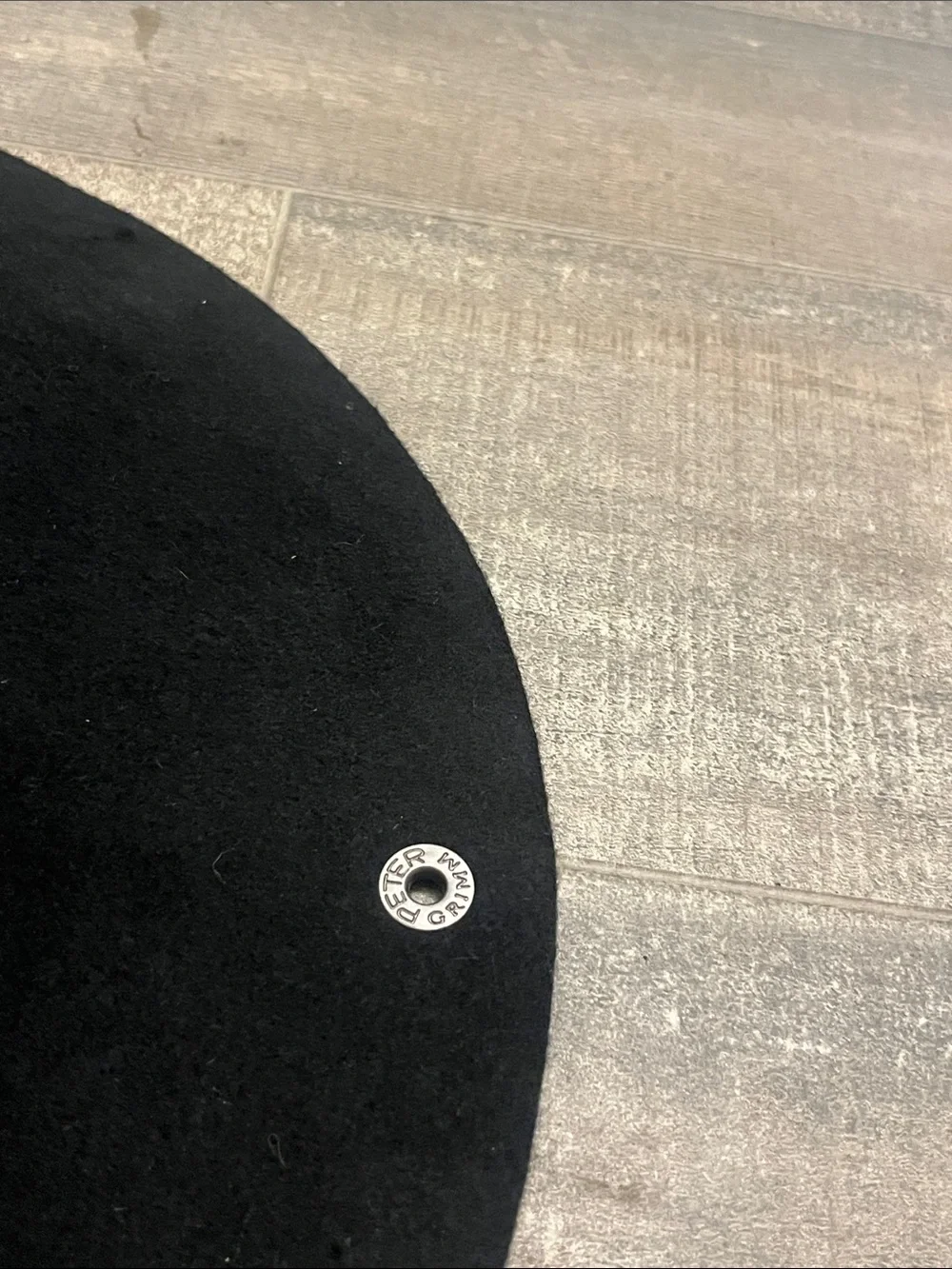 Peter Grimm Black Wool Wide 3 3/4” brim Wool Floppy Hat with Branded Interior - Picture 4 of 10